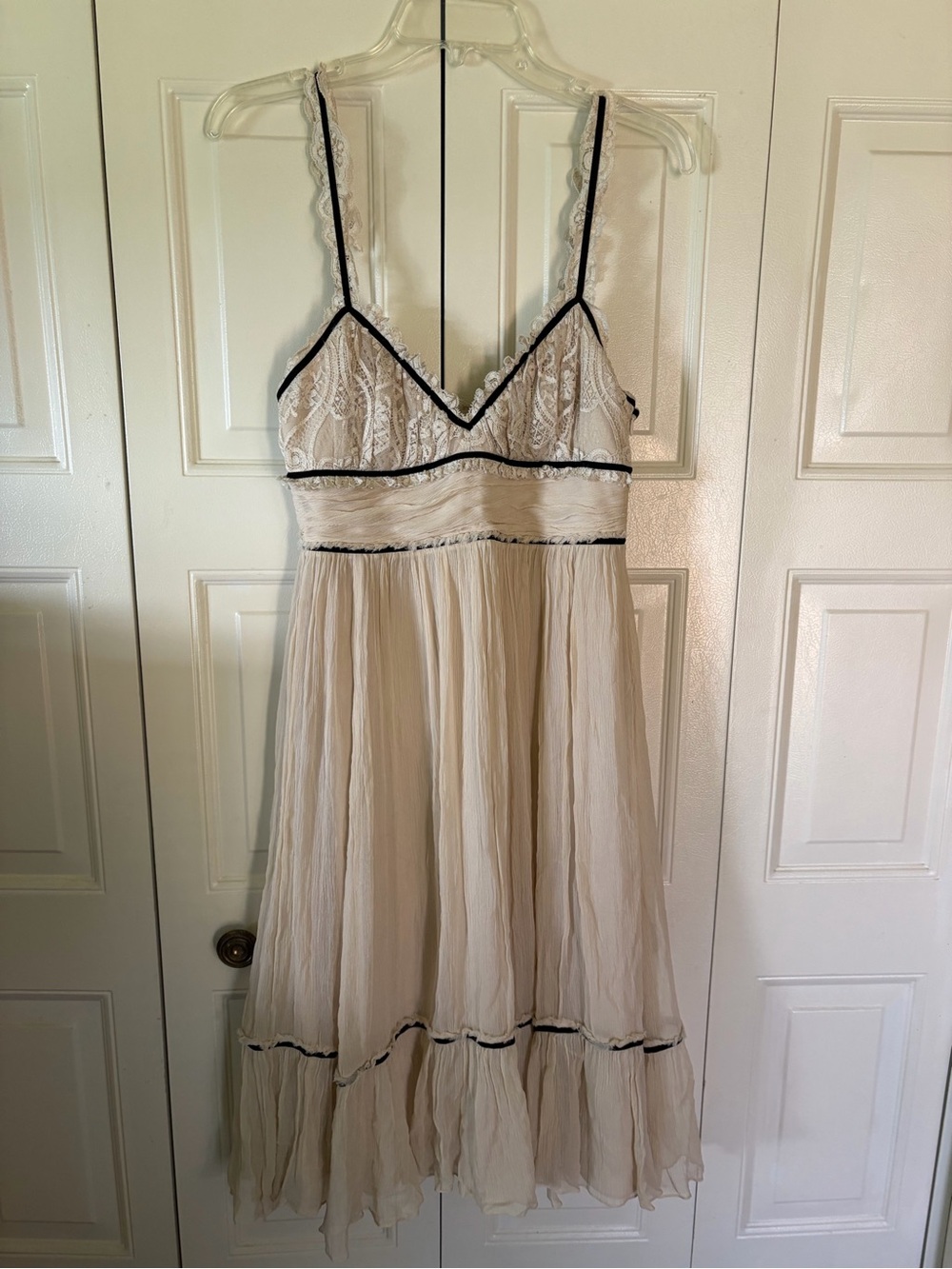 Fairycore Lacey Vintage Romantic Babydoll Cottagecore Whimsical Silk Sz 6